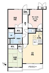 間取図画像 2SLDK