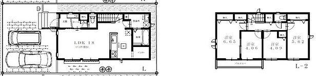 建物参考プラン4LDK、1490万円、90.92平米