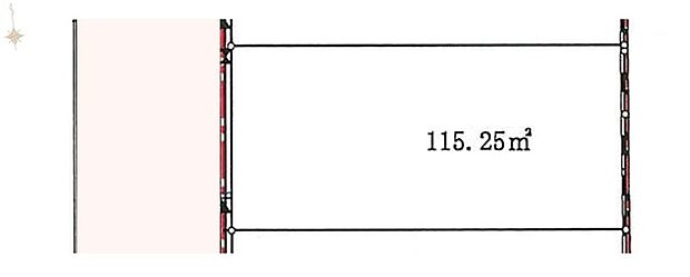 西道路の敷地、プラン作成承ります