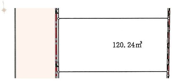 西道路の敷地、プラン作成承ります