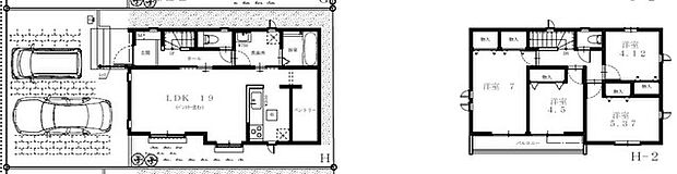 建物参考プラン4LDK、1550万円、94.81平米