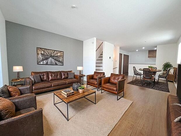 本画像はCGで作成しており、実際に現地に家具は置かれておりません。また、価格に家具は含まれておりません。 