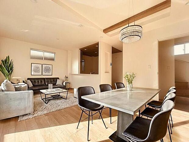 本画像はCGで作成しており、実際に現地に家具は置かれておりません。また、価格に家具は含まれておりません。 