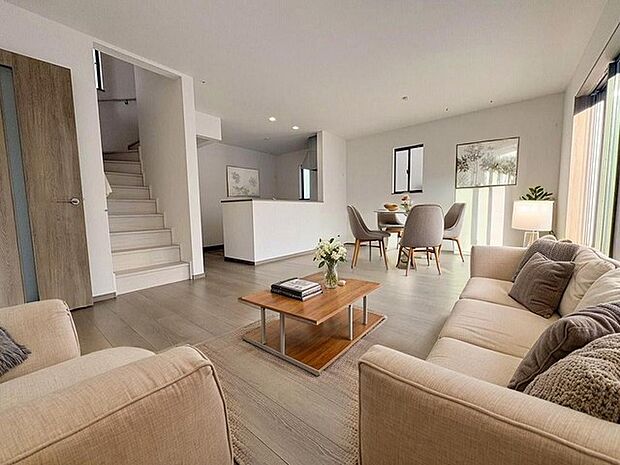 本画像はCGで作成しており、実際に現地に家具は置かれておりません。また、価格に家具は含まれておりません。