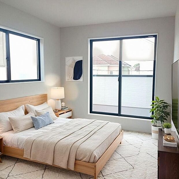 本画像はCGで作成しており、実際に現地に家具は置かれておりません。また、価格に家具は含まれておりません。 