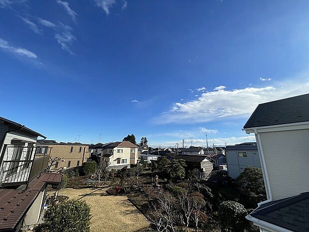 お家からの眺望です。開放感のある眺め。