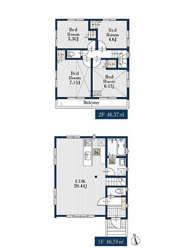 広々とした4LDKの間取り