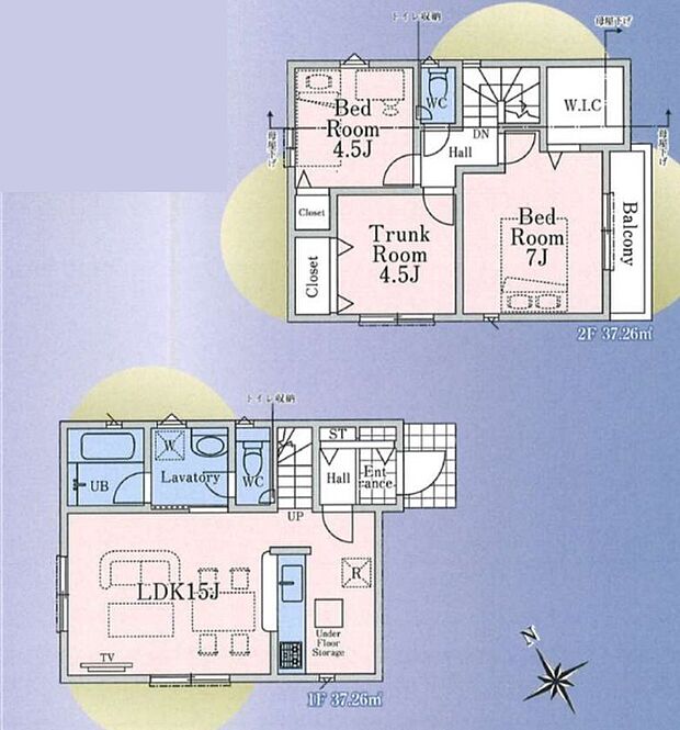 リビングイン階段の間取り