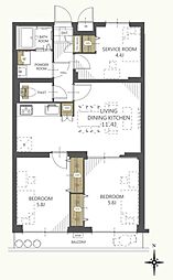 間取図画像 2SLDK