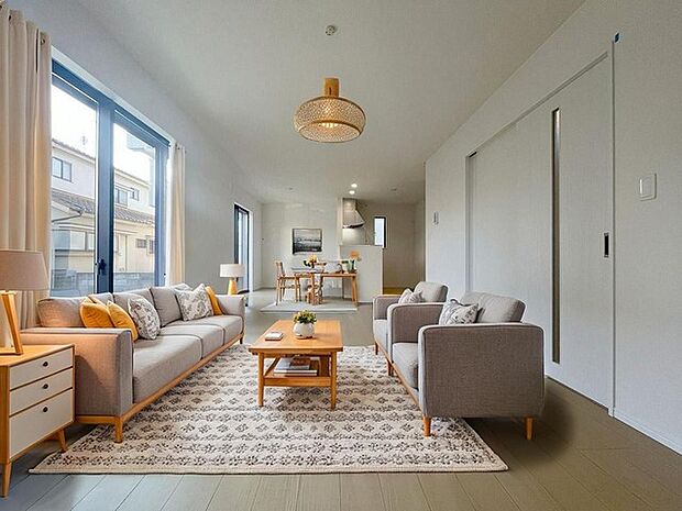 本画像はCGで作成しており、実際に現地に家具は置かれておりません。また、価格に家具は含まれておりません。 