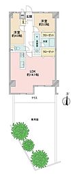 ワコーレ国分寺ガーデン恋ヶ窪 2LDKの間取図画像