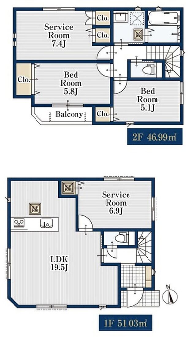 角地の特性をいかした間取り設計、ゆとりのあるLDK19.5帖に居室4つの4LDK