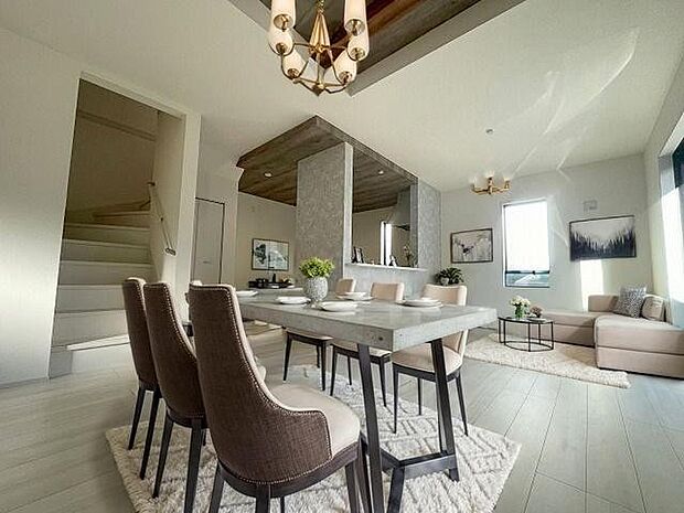 本画像はCGで作成しており、実際に現地に家具は置かれておりません。また、価格に家具は含まれておりません。