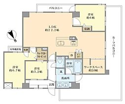 リーベスト立川錦町2 3LDKの間取図画像