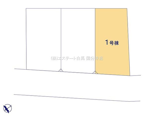 調布市柴崎2丁目 _1号棟_全体区画図画像_0871544