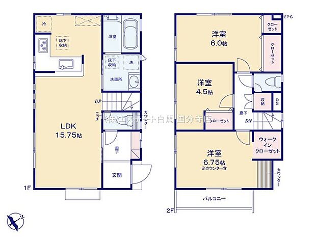 調布市柴崎2丁目 _1号棟_間取区画図画像_0871544