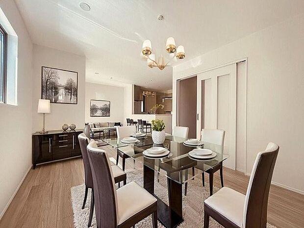   本画像はCGで作成しており、実際に現地に家具は置かれておりません。また、価格に家具は含まれておりません。 