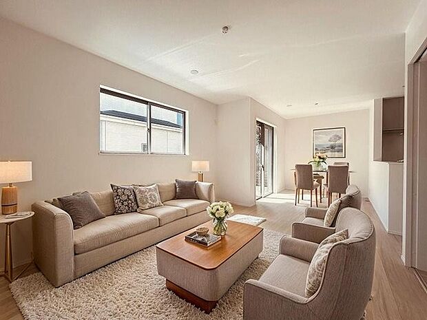 本画像はCGで作成しており、実際に現地に家具は置かれておりません。また、価格に家具は含まれておりません。 