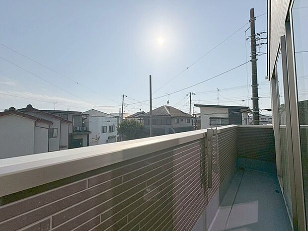 お家からの眺望です。開放感のある眺め。