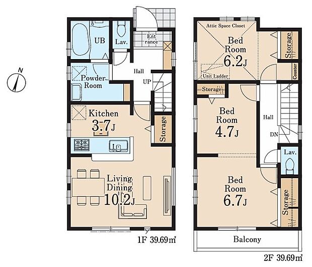将来的に可変性がある間取り