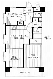 ライオンズマンション小平栄町 2SDKの間取図画像