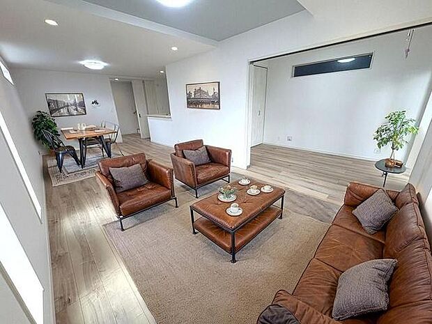 本画像はCGで作成しており、実際に現地に家具は置かれておりません。また、価格に家具は含まれておりません。 