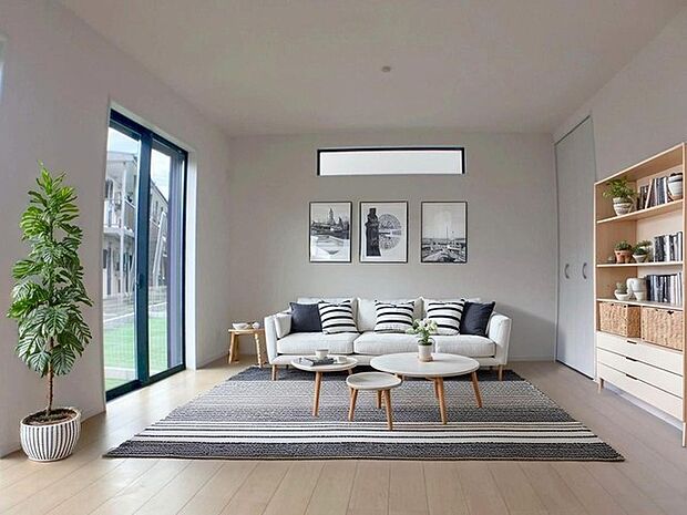 本画像はCGで作成しており、実際に現地に家具は置かれておりません。また、価格に家具は含まれておりません。 