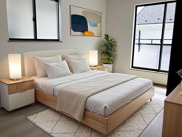 本画像はCGで作成しており、実際に現地に家具は置かれておりません。また、価格に家具は含まれておりません。 