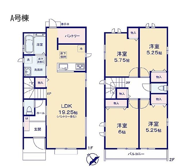 正しく管理するとフローリングは長持ち、全室洋室のプランは最近のスタンダード
