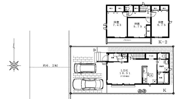 間取りを拡大表示
