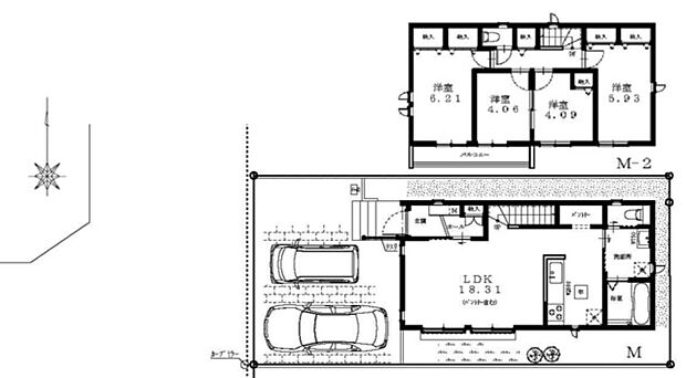 全室南向き4LDKのプラン