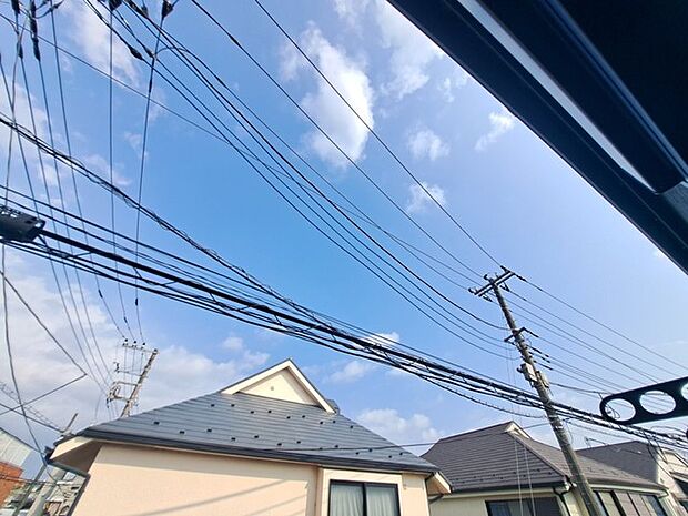 お家からの眺望です。開放感のある眺め。
