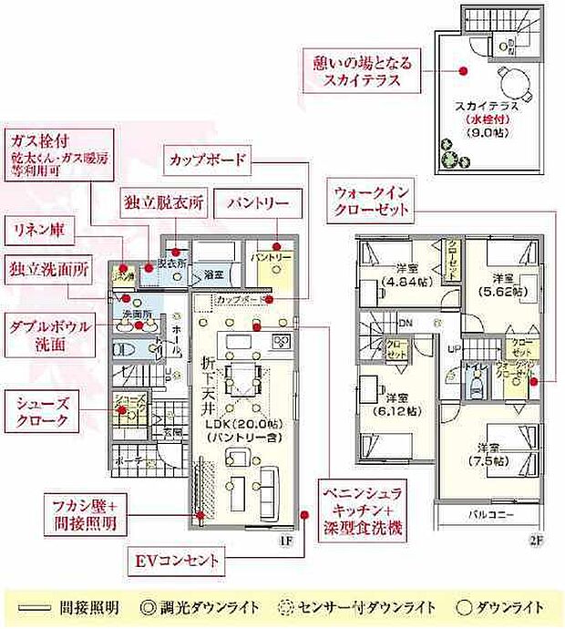 使いやすいスタンダードなプラン、無駄を少なくし有効に使えるスペースをできる限り多く設けました