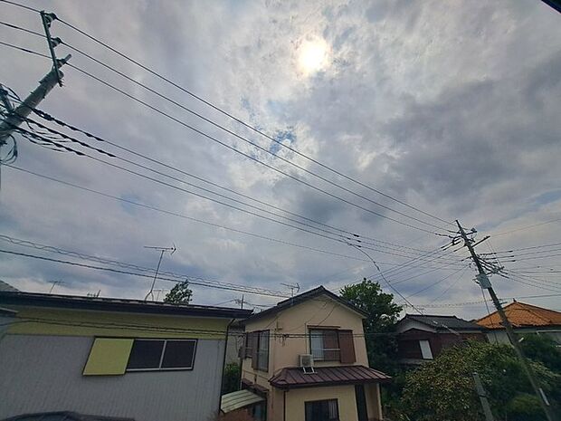 お家からの眺望です。開放感のある眺め。