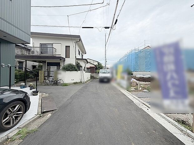 安心して暮らすことのできる住宅街。 住宅地の道路は一般に交通量が少なく車などの騒音が少ないため、住民にとって静かな生活環境が提供されます。