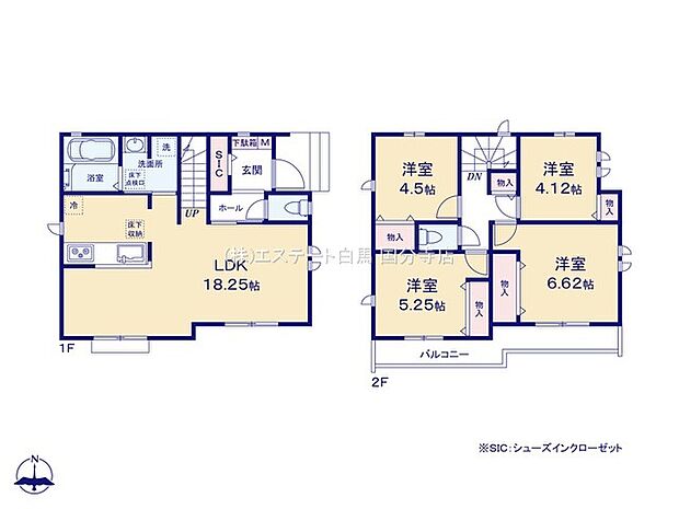使いやすいスタンダードなプラン、無駄を少なくし有効に使えるスペースをできる限り多く設けました