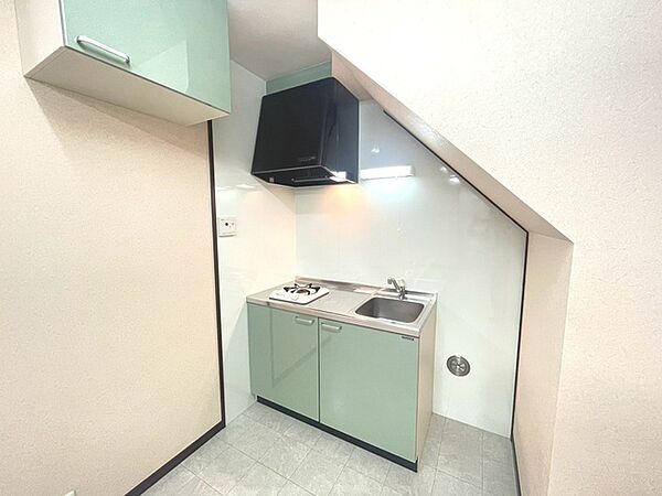 洋室についているキッチンです。