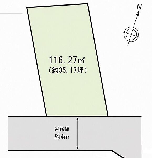 建建物解体・確定測量後のお引渡しです。 築条件なしの敷地。弊社グループ「白馬建設」にて建物プランをご提案できます。実際の陽当たりやサイズ感を現地でお確かめください。