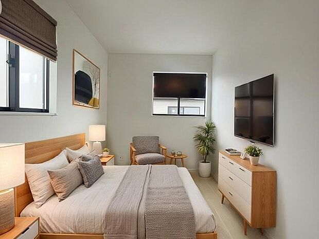本画像はCGで作成しており、実際に現地に家具は置かれておりません。また、価格に家具は含まれておりません。 