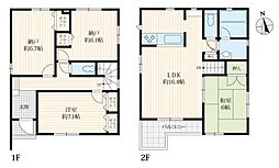 多摩市和田　中古戸建 2SLDKの間取り