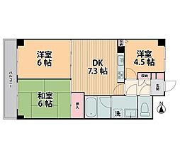 カザベーラ坂戸 3DKの間取り