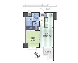 キャッスルマンション坂戸C 1LDKの間取り