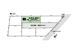 坂戸市森戸 売地 全6区画 B区画の土地画像