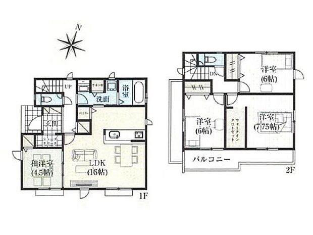 家族のライフスタイルに寄り添う、使い勝手の良い4LDK!対面式キッチンを配したLDK16帖!WIC、SC、パントリー、リネン庫など収納充実!