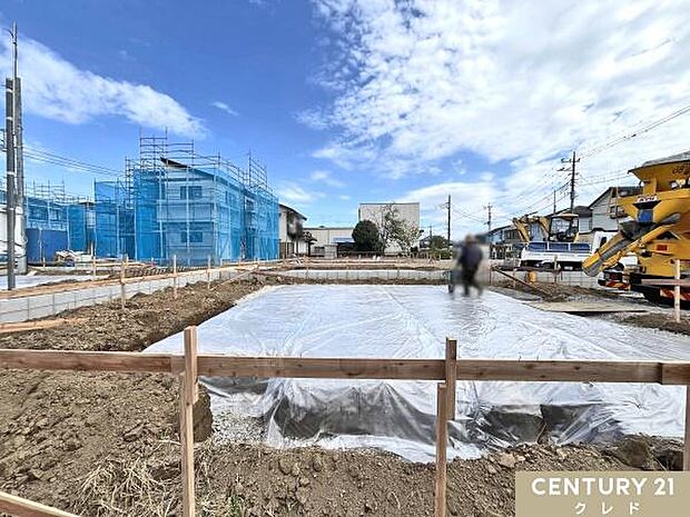 2025年11月上旬完成予定!全8棟のビッグコミュニティが誕生します。完成まで随時お写真を更新いたします!