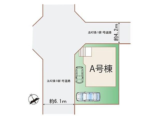 開放的な北西角地に建つ4LDK！敷地約30坪！南庭付き。カースペース2台（車種による）東武東上線「新河岸」駅徒歩19分。