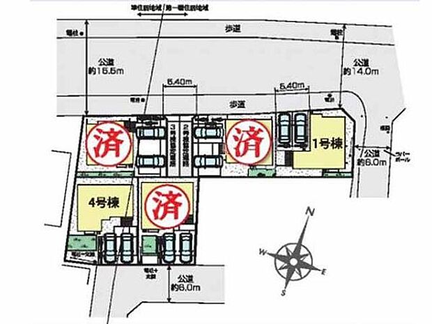 JR川越線・八高線「高麗川」駅徒歩9分。区画整理が進んだきれいな街並みに佇む全5棟。駐車場は全棟2台分！
