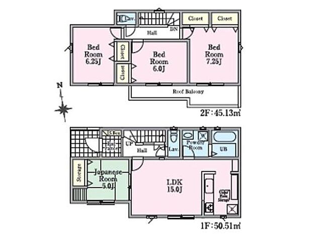 フレキシブルにも使える和室はリビングと合わせて計20帖の空間としても利用可能！ゆとりを感じるプライベートルームは収納付きでライフスタイルに合わせた使用が可能です。
