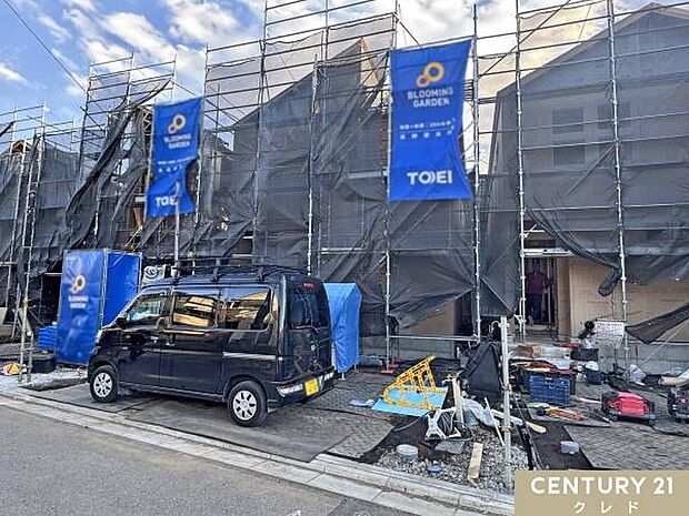 制震Damper標準搭載・耐震等級3取得の地震に強い家。上棟され段々とお住まいの形が出来上がってきました!