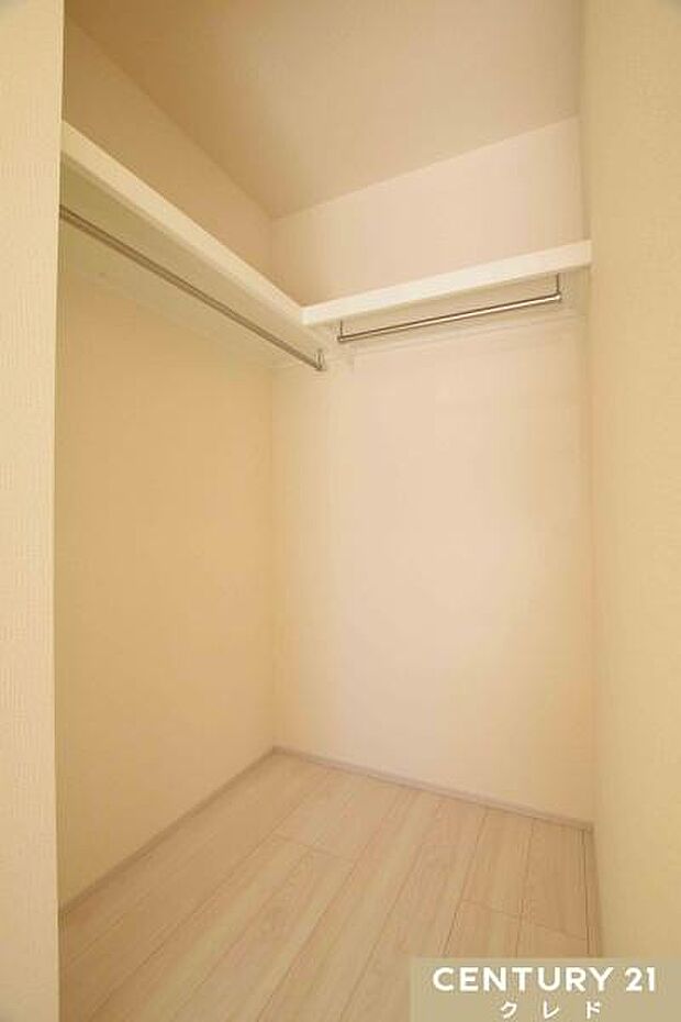フレキシブルルームと洋室5.25帖の2か所にWICがあります。衣類もたっぷり収納できるので、毎日のお洋服選びも楽しみになりそうですね。